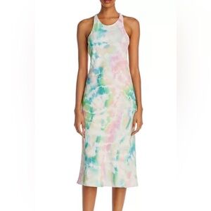 amanda uprichard pasadena pastel tie die dress- size xs